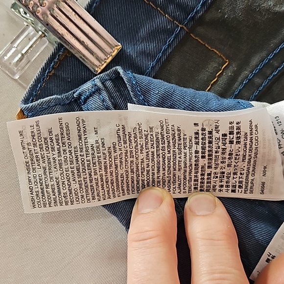 Vintage, Levi's 508, Denim Jeans, Teal, Cotton, Sz 33/32 Denim, Reg Tapered Fit - Picture 12 of 17